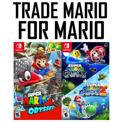 ⏩⏩TRADE Mario Odyssey for Mario Galaxy⏩⏩, View more
