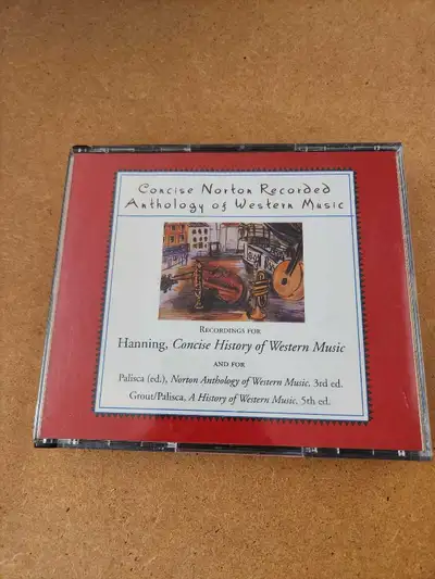 Offered here is the Concise Norton Recorded Anthology of Western Music, a four-compact disc set whic...