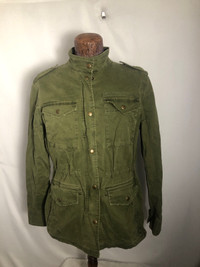 Womens Green Army Style Jacket. Size Medium. The GAP.