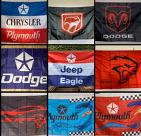 9 Drapeaux Différents d’auto ( DODGE ) 9 Different Car Flags (DO