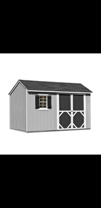 Storage Shed with Workshop and Window 12-ft x 8-ft - Wood