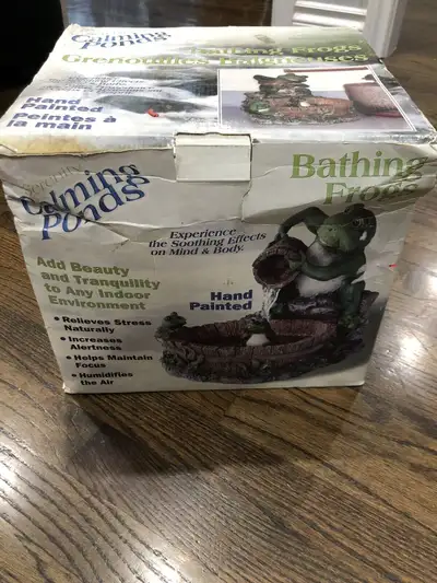 New Serenity Calming Ponds Bathing Frogs, View more