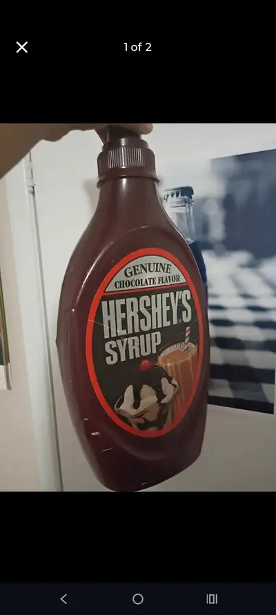 Vintage 90s Hershey's Syrup Coin Bank Chocolate 18 Inch, View more