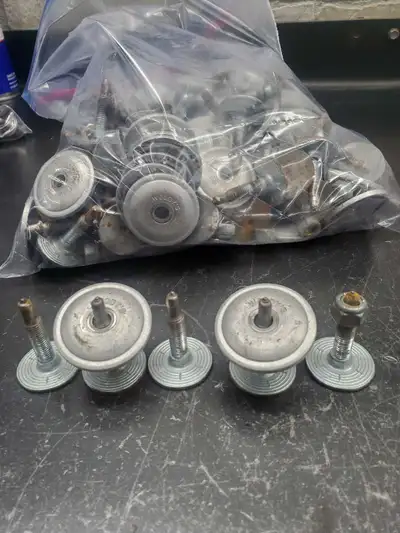 Hi i have 96 used woodys studs, good shape over all measurements in photo 519 504 5901 for quickest...
