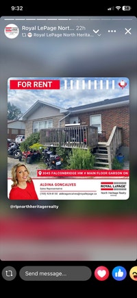 3 bedroom unit available for RENT Sudbury Ontario Preview