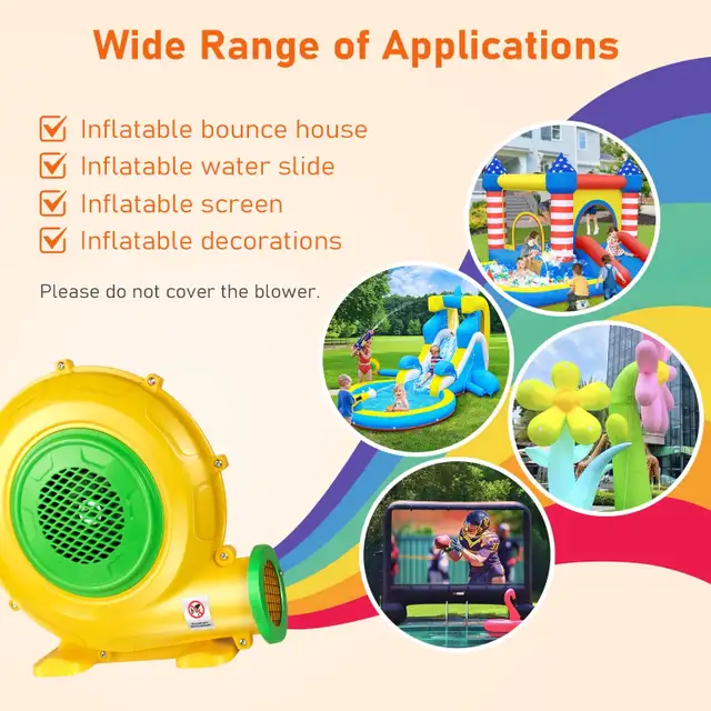 Toaob 370W 0.5HP Air Blower: Bounce House Blower in Toys & Games in Markham / York Region - Image 3