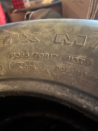  MICHELIN DEFENDER LTX M/S 265/70 R17 115T tiresll-season tire 