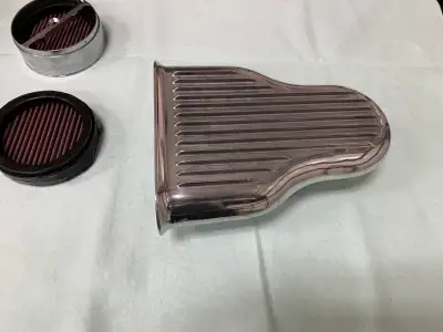 Cal custom Hillborn vintage air cleaner scoop, design for four barrel carburetors an excellent addit...