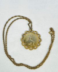 1899 Queen Victoria One Penny necklace