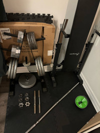Weights + Bench + barbells - home gym