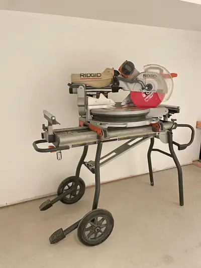  RIDGID 12 in. Dual Bevel Sliding Compound Miter Saw, View more
