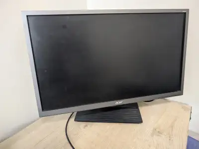 Acer 24” monitor with HDMI cable and power cord, View more