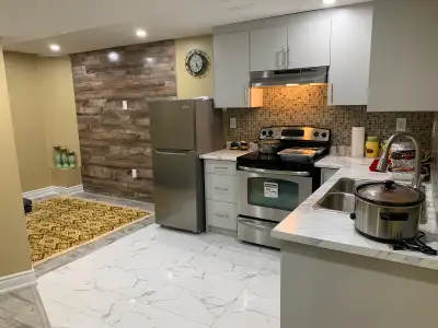 Beautiful 2 Bedroom Basement for rent Available from 01 July2026.Ideal for a small Family or a Profe...