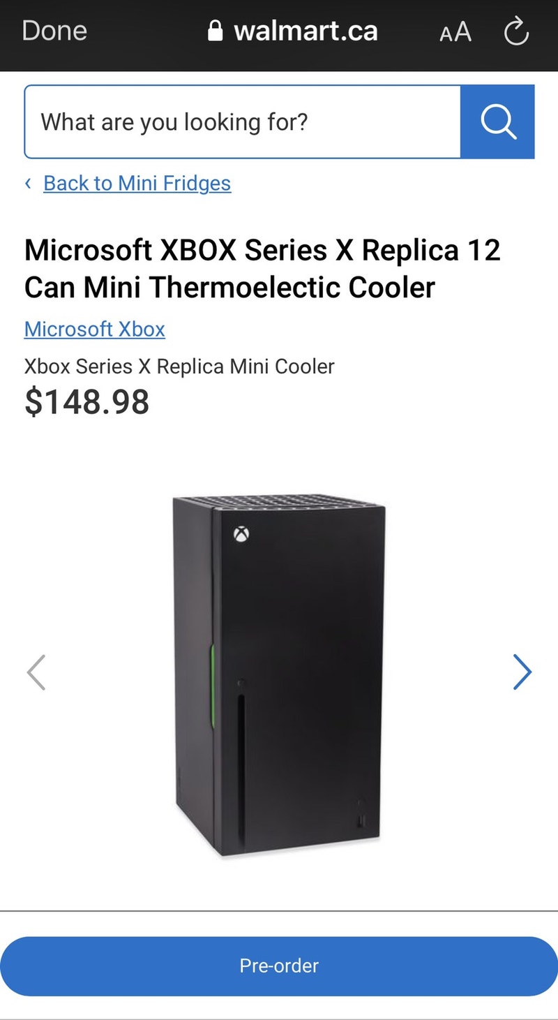 Xbox series X mini cooler is up for pre order at Walmart Xbox Series