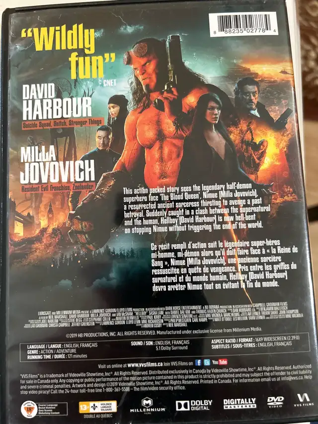 Hellboy DVD bil 7$: in CDs, DVDs & Blu-ray in Lévis - Image 3