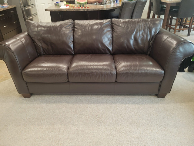 Natuzzi Leather Couches  in Couches & Futons in Edmonton