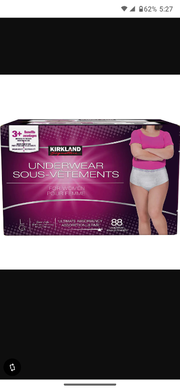 88 pc brand new box of Kirkland women's underwear., View more