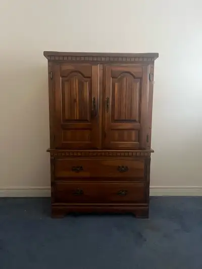 Vintage solid wood wardrobe, View more
