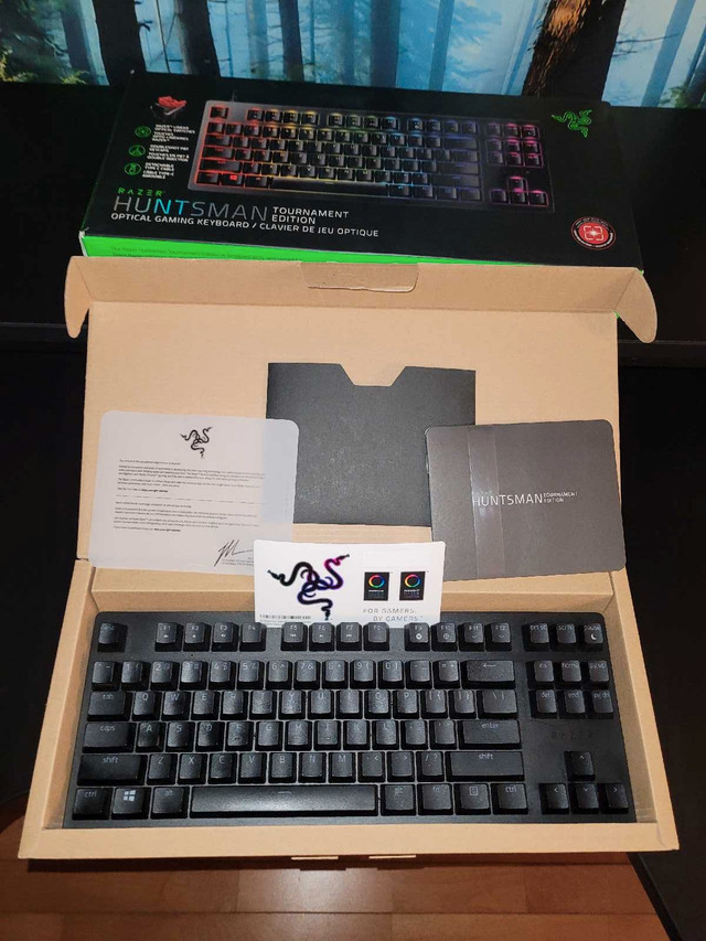 RAZER Huntsman Tournament Edition Gaming Keyboard - $100 OBO in Mice, Keyboards & Webcams in Edmonton