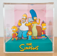Fan art cube diorama : Les Simpsons