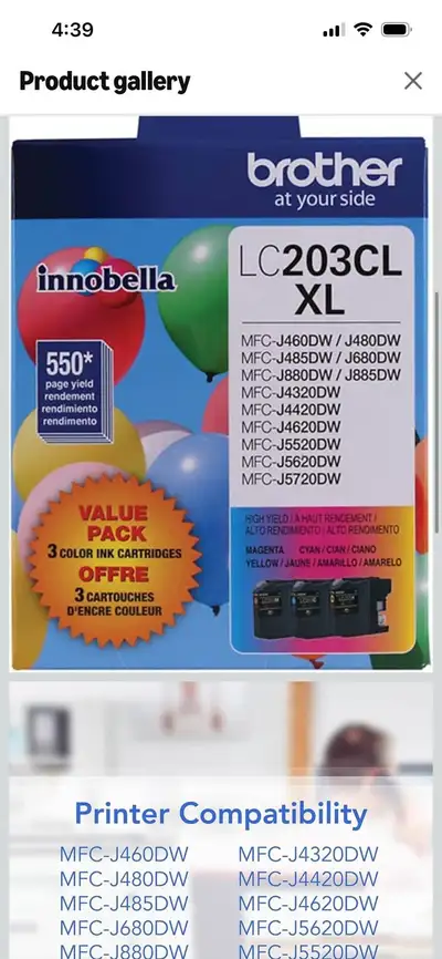 Brother LC203CL XL Ink Cartridges - 3 Color Value Pack, View more