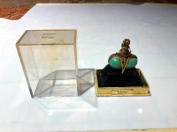 Superbe miniature de parfum Matchabelli Wind song verte