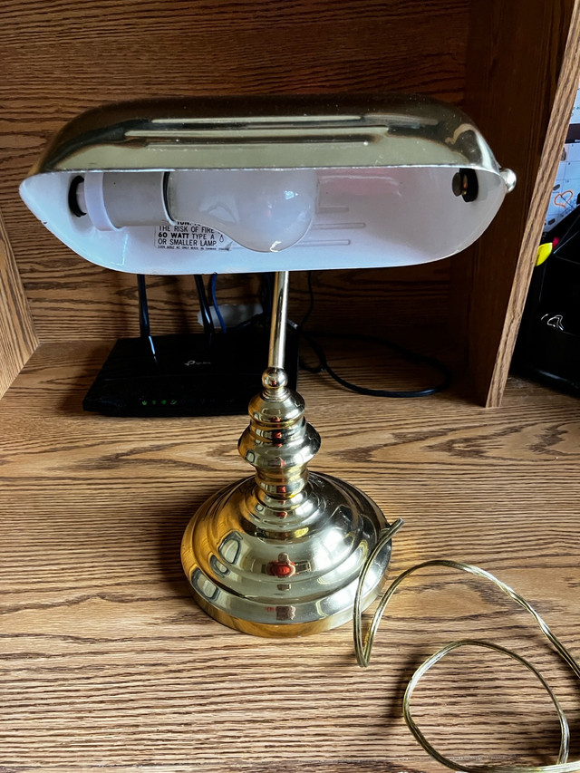 Desk Lamp-Brass in Other in Windsor Region - Image 4