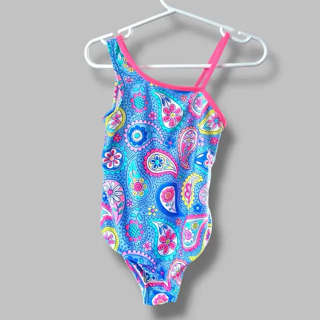 (4T) Swimsuit [Ocean Pacific] / girls 1pc Bathing Suit UPF 50+ in Clothing - 4T in Sudbury - Image 4