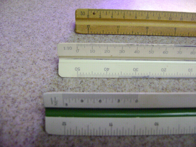 Triangular Scale Rulers - Architectural and Engineering in Hobbies & Crafts in Markham / York Region - Image 2