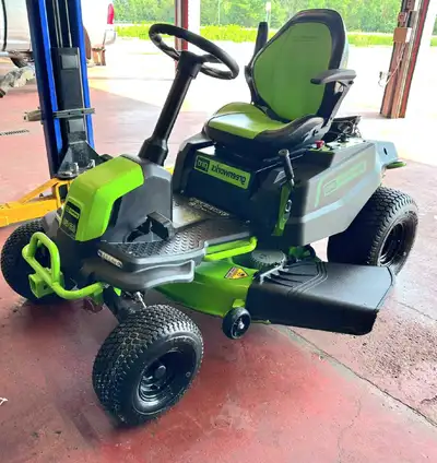 NEW Greenworks 42" Electric Riding Mower, View more