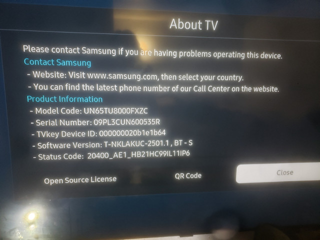 65 Samsung 4k in TVs in Richmond