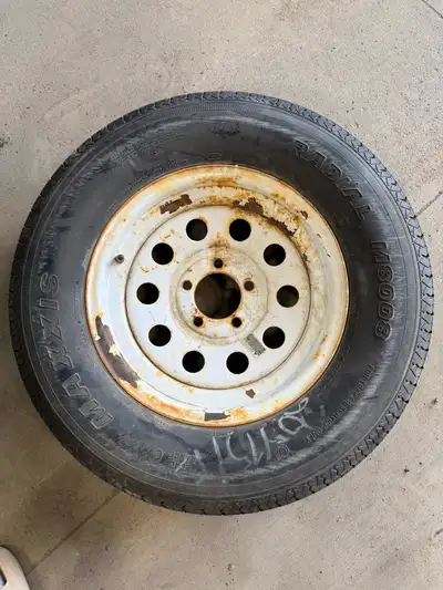 Trailer tire. Message for more information.