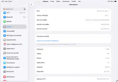 iPad Pro, 11 '', 4e Gen, 128 Go avec Magic keyboard, View more