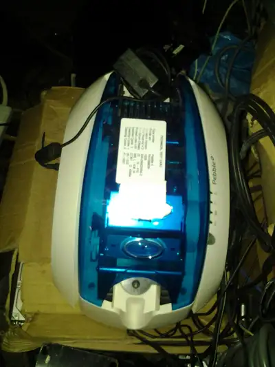 Evolis Pebble 4 Color ID Card Printer prints perfect usb and ethernet $600 514-815-3616