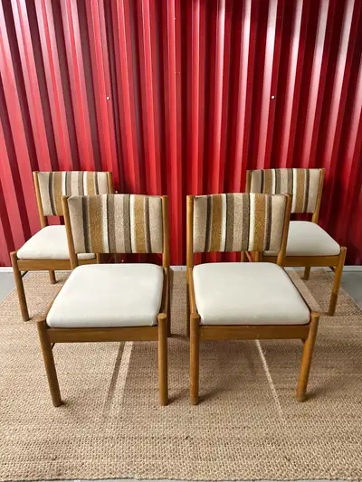 MCM Teak Dining Chairs x 4, View more