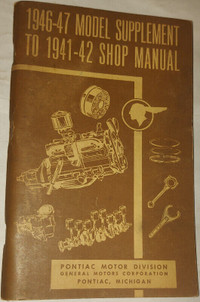 1946-47 Pontiac Service Shop Manual 41-42