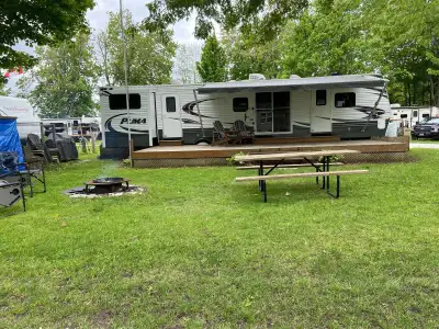 Message me if interested: Located on Lake Dalrymple - Meadows End Trailer Park. 153 Day Dr. Amenitie...