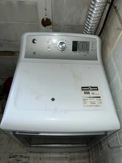 This is a GE dryer that's ready to help you tackle your laundry! It's a reliable appliance, perfect...