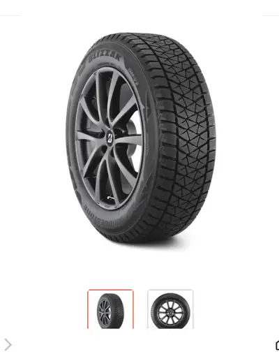 Pneus d'hiver acheté chez Toyota février 2024 Blizzard. 225-65-R17. DM-V2, Avec Rimes/jantes Utilisa...