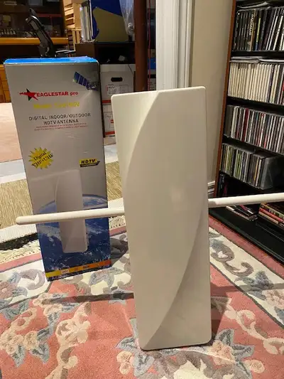 HDTV and Digital TV indoor antennas desktop and mounting, View more