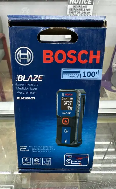 Bosch GLM100-23 | Blaze Laser Measure, View more
