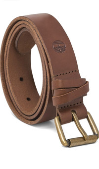 NEW! Timberland womens Casual Leather Belt for Jeans, Brown Cris