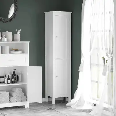 15" x 13" x 63" Tall Bathroom Cabinet, Freestanding Storage Orga, View more