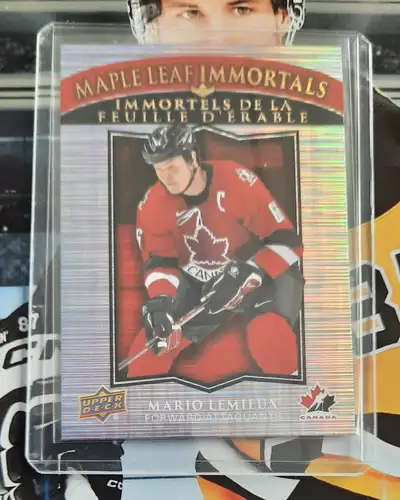 25-26 Tim Hortons Maple Leaf Immortals Mario Lemieux, View more