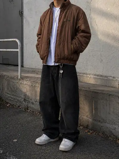 Vintage Brown Puffer Jacket – XXL (Fits Like L) Streetwear, View more
