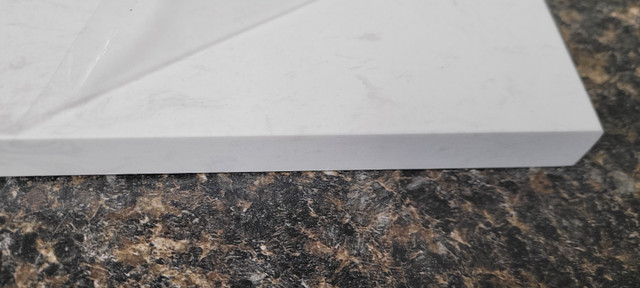 QUARTZ SPLASH GUARD VANITY BATHROOM COUNTER 4 INCH WIDE in Cabinets & Countertops in Barrie