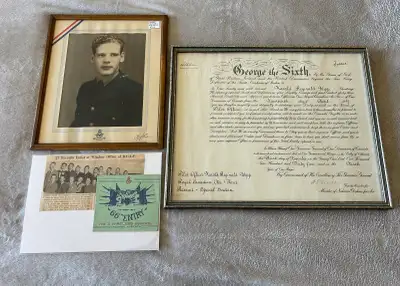 WW2 memorabilia, photo of soldier is the only piece left. $50.00