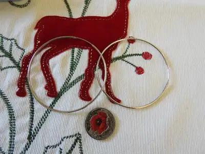 LARGE SIZE SILVER EARRINGS, View more