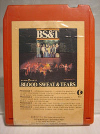 BLOOD SWEAT & TEARS BS&T 8-TRACK STERO TAPE CARTRIDGE 2 RECORDS