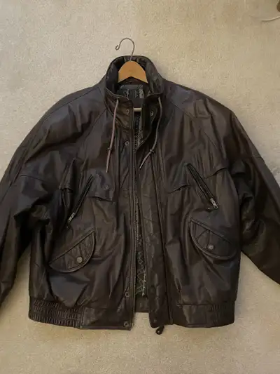Leather Jacket men's large, View more